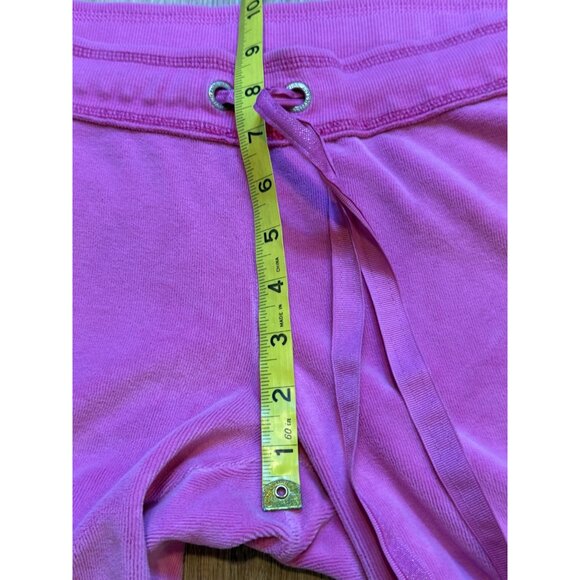 Y2K Victorias Secret Pink Velour Flare Track Jogger Suit Pants S Drawstring Wais - Picture 6 of 8